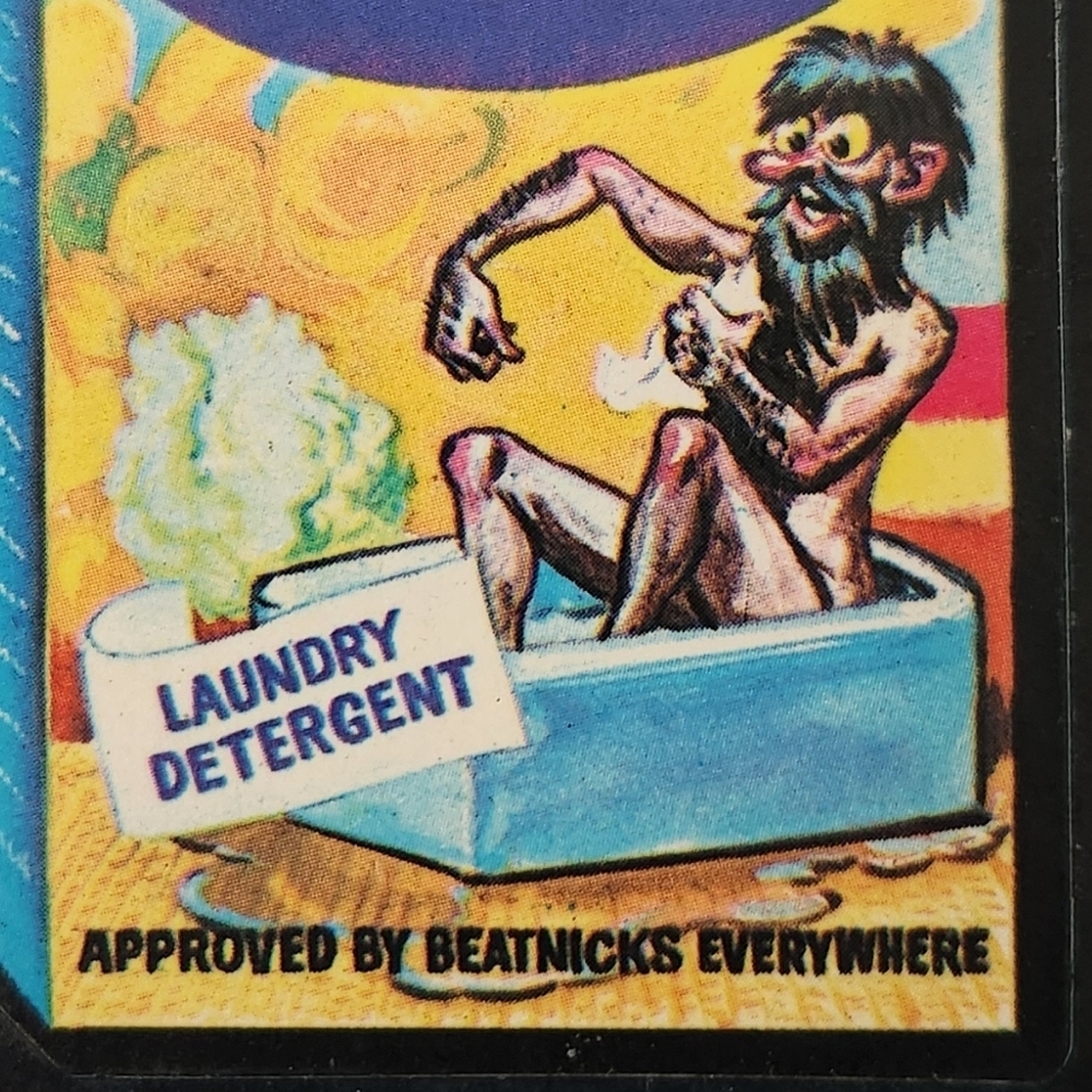 ✨Vtg 1973 Topps Wacky Packages #1 Duzn't Do Nuthin' Laundry Detergent Sticker - Picture 4 of 9